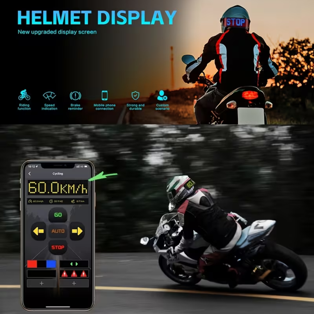 Pantalla para Casco LED RIDER